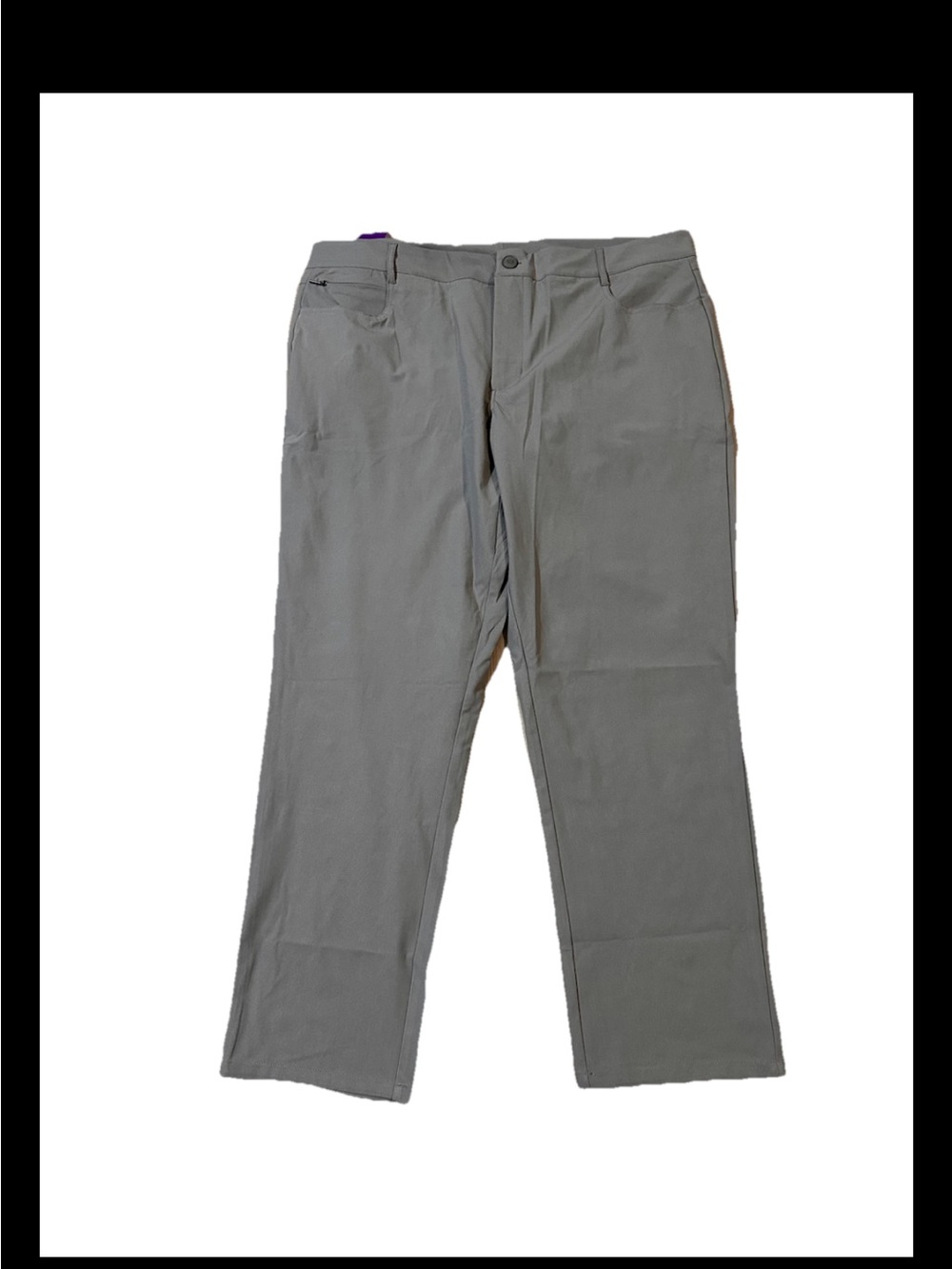 NWT Modern Ambition Men's 5-Pockets Stretch Pants Gray Moisture Wicking 40x30